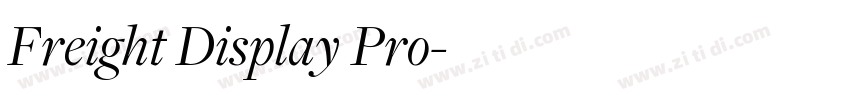 Freight Display Pro字体转换